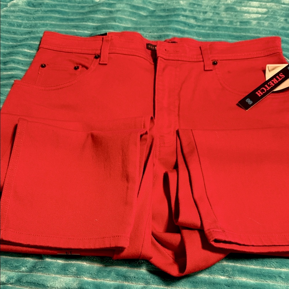 Red Bill Blass jeans, size 14 tall, NWT